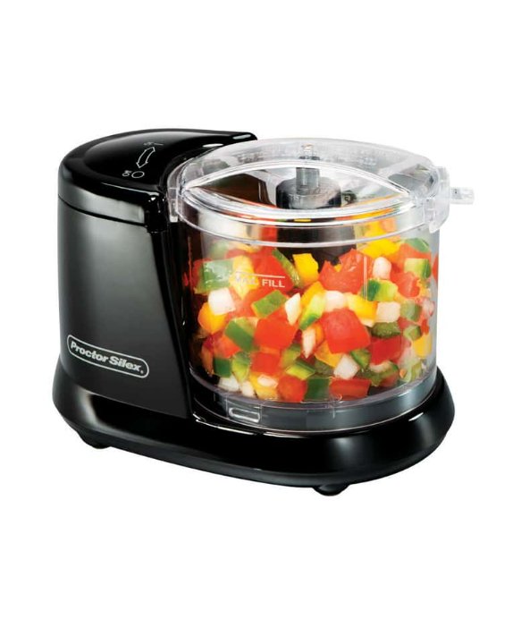 Proctor Silex Matte Black 1.5 cups Food Chopper 80 W - MK Sauder SurplusFood Processor