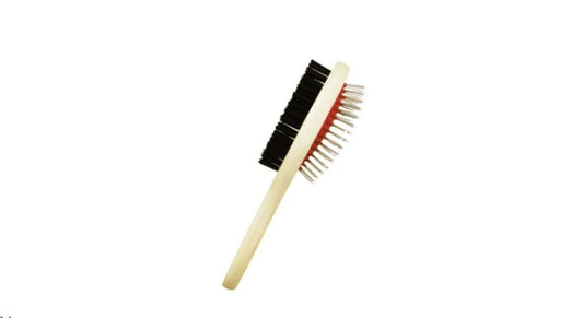 Diamond Visions 11 - 2313 Double - Sided Pet Brush, Wood - MK Sauder SurplusPet Brush